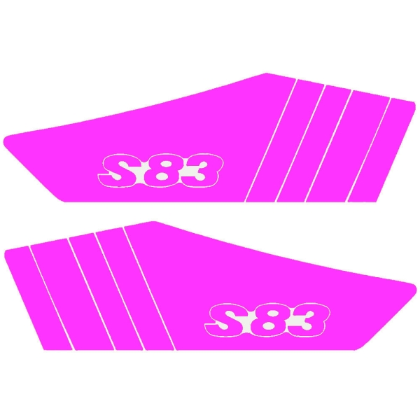 SET Aufkleber, Klebefolie für Seitendeckel (pink), Simson S83