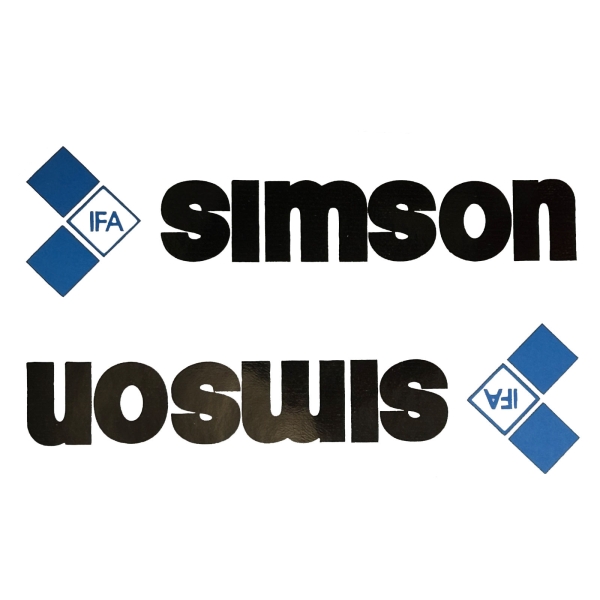 SET Klebefolie, Aufkleber am Rahmen, Simson SR50, SR80