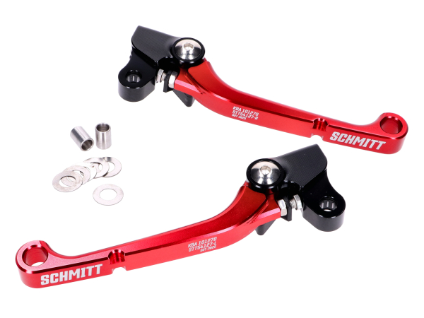 Schmitt Handanker CNC-Handhebel (rot), Simson S50, S51, S53, S70, KR51/2, SR50, SR80