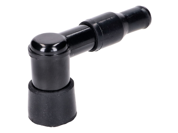 Zündkerzenstecker 90° lang, schwarz