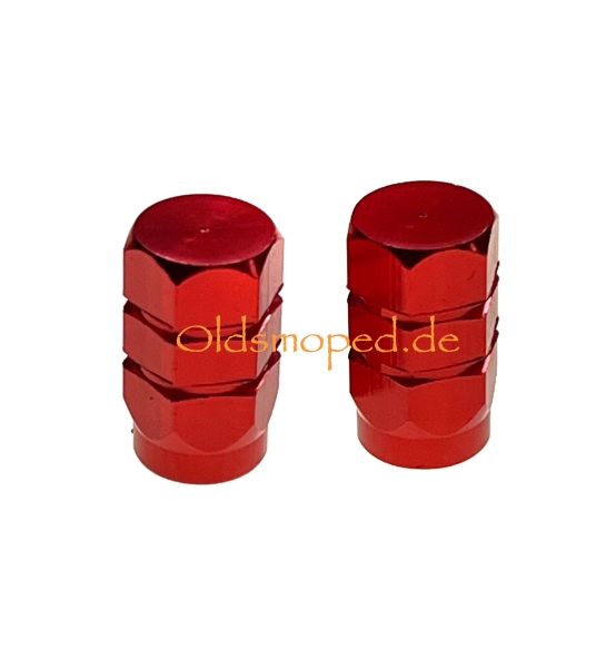 Ventilkappen (Aluminium), Rot eloxiert