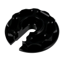 CNC Steckscheibe, Stützring (schwarz) "Racing Optik", Simson S51, S70