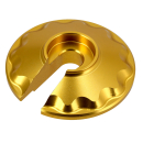 CNC Steckscheibe, Stützring (gold) "Sport Optik", Simson S51, S70