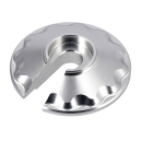 CNC Steckscheibe, Stützring (silber) "Sport Optik", Simson S51, S70