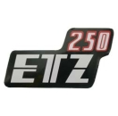 Klebefolie, Aufkleber für Seitendeckel, MZ ETZ250