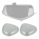 Komplettes Tank-Set in silber, Simson S50, S51, S70