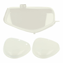 Komplettes Tank-Set in alabasterweiß, Simson S50, S51, S70
