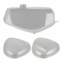 Komplettes Tank-Set in silber, Simson S51E, S70E