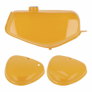 Komplettes Tank-Set in narzissengelb, Simson S51E, S70E
