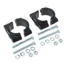 Schutzblechhalter, Klemmbrücken mit Normteilen (schwarz-matt), Simson S50, S51, S70, SR50, SR80