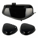 Komplettes Tank-Set mit Export-Deckeln (schwarz), Simson S51, S70