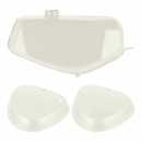 Komplettes Tank-Set mit Export-Deckeln (alabasterweiß), Simson S51, S70