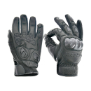 Motorradhandschuhe mit Protektoren (schwarz), Motiv: SIMSON