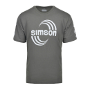 T-Shirt (grau), Motiv: SIMSON Rennshirt 100% Baumwolle